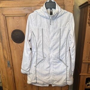 Women's White Hooded Jacket